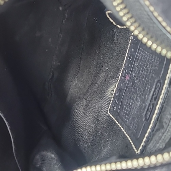 Coach Soho black leather shoulder bag G05D-1453 size 9.5×9.5 - Picture 6 of 7